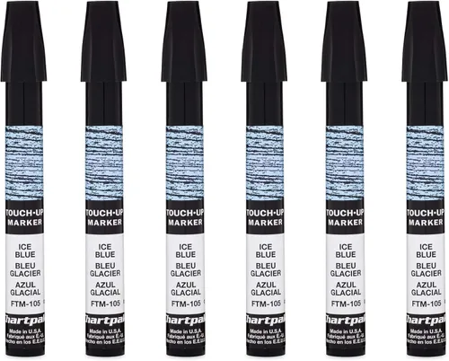 Vista 9 de AD Marker Chartpak - Marcadores de retoque de marco de madera, Tri-Nib, juego de 9 colores de veta de madera, 1 cada uno (FTM9)