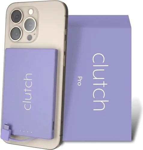 Vista 11 de Clutch - Cargador portátil Pro USB-C - Compatible con dispositivos iPhone 15, 16, 17 y Android - Batería magnética de banco de energía - Aprobado
