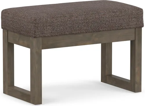 Vista 18 de SIMPLIHOME Milltown - Reposapiés rectangular (26.0 in de ancho) contemporáneo Platino