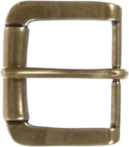 Vista 4 de Hebilla de cinturón de repuesto rectangular de una sola punta de 1-3/4" Plata