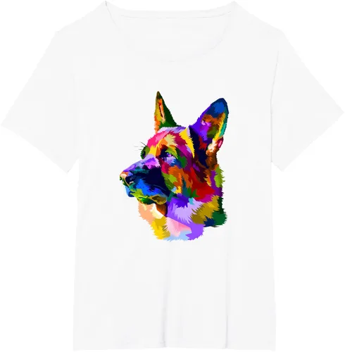 Vista 86 de Camiseta para dueño de perro de pastor alemán, Negro
