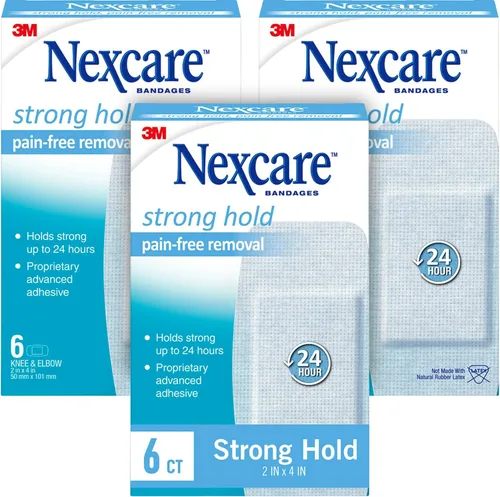 Vista 13 de Nexcare Strong Hold Pain Free Removal Bandages, Assorted, 40 Count