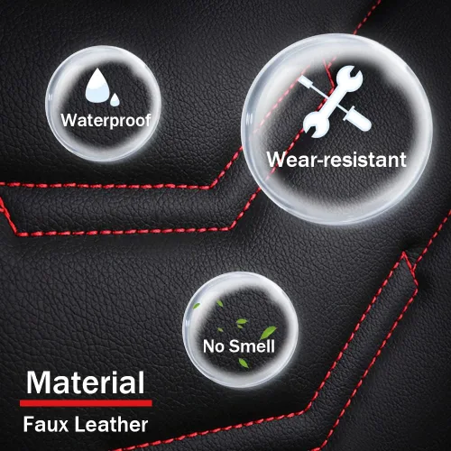 Vista 6 de Funda de asiento de auto de 2 asientos para Chevrolet Camaro 2000-2024, fundas de asiento duraderas, resistentes al desgaste, impermeables