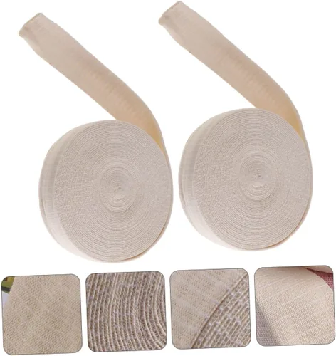 Vista 8 de 2 rollos tubulares Stockinette de alta elasticidad de algodón fundido para piernas Material cómodo y transpirable para protección y apoyo
