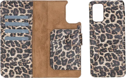 Vista 101 de Venito Florence - Funda de piel compatible con Samsung Galaxy S9, extra segura con bloqueo RFID, cartera desmontable para teléfono (gris decolorado)