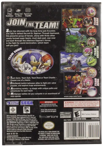 Vista 2 de Sonic Heroes - Gamecube