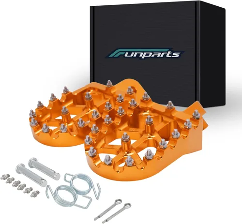 Vista 8 de Funparts Estriberas para Dirt Bike Estriberas de Motocicleta Pedales Reposapiés CNC para Apollo RFZ 125 DBX15 X18 X19 Tao Tao DB17 DB27 SSR