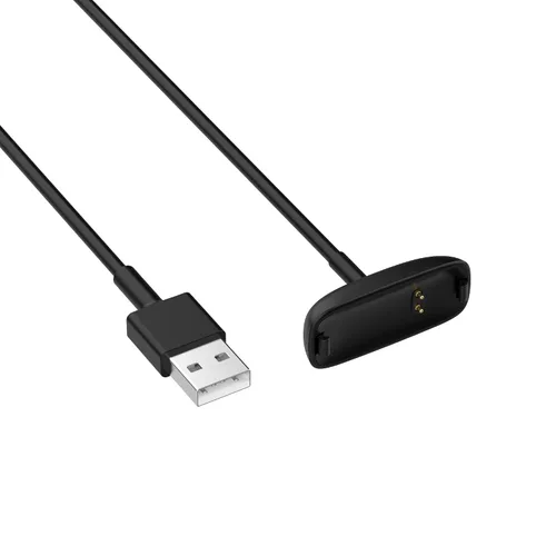 Vista 2 de FitTurn Compatible con Fitbit Inspire 2 y HR Cargador USB Cable de carga 11.8 in y 39.4 in Negro