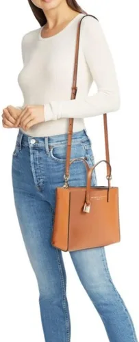 Vista 4 de Marc Jacobs M0015685 Mini Moler Melón Naranja Con Hardware Oro Pequeña Mini Bolsa de asas para Mujer, Naranja
