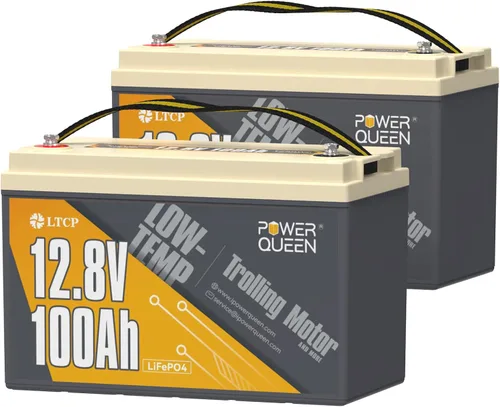 Vista 21 de Power Queen Batería LiFePO4 del motor de arrastre del grupo 31 de 12V 100Ah