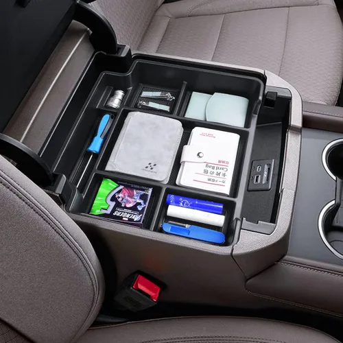 Vista 3 de EDBETOS Bandeja organizadora de consola central de tamaño completo compatible con Chevy Tahoe/Suburban 2021-2025 y GMC Yukon 2021-2024, compatible