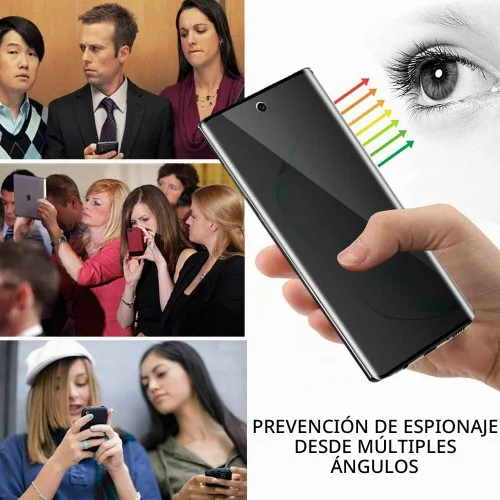 Vista 6 de Fotbor Paquete de 2 protectores de pantalla de vidrio para Samsung Galaxy Note 10 Plus Funda de cobertura completa antiarañazos de dureza 9H