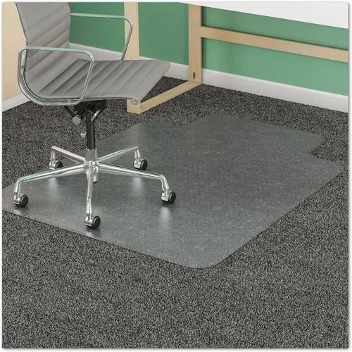 Vista 3 de Alera Tapete para silla sin tachuelas para suelo duro, 36" x 48", con borde, transparente
