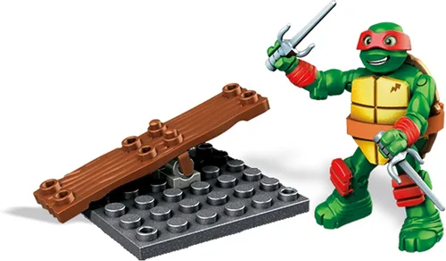 Vista 7 de Mega Bloks Teenange Mutant Ninja Turtles Raph Balancín Stunt Building Playset