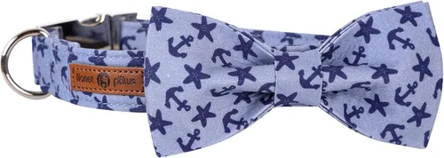 Vista 6 de Collar para perro con corbatín de Lionet Paws, Collar de corbatín de verano para perro, Collar para perro ajustable y cómodo, regalo para cachorro