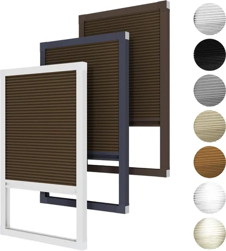 Vista 7 de Hoeflife Persianas celulares opacas sin cordones, persianas de tragaluz para ventanas, persianas de techo para el hogar, oscurecimiento