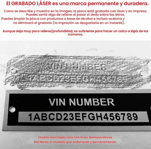 Vista 5 de Placa de barco con capacidad máxima personalizada: aluminio de 4 x 3 pulgadas