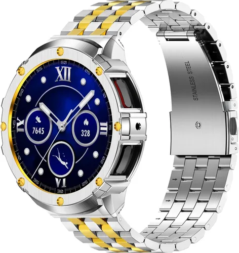 Vista 9 de HASLFM Caja de acero inoxidable y bandas compatibles con Samsung Galaxy Watch 7 8 Ultra 47mm/ Galaxy Watch 5 Pro 45mm/ Galaxy Watch 6/5/4 44mm