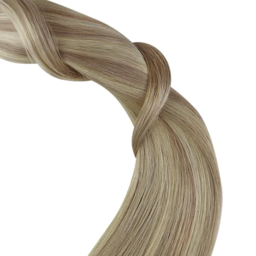 Vista 130 de YoungSee Extensiones de Cabello Humano con Cinta Balayage Extensiones de Cabello con Cinta Marrón Oscuro Extensiones de Cabello con Cinta Ombre
