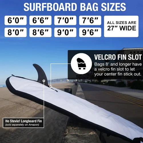 Vista 5 de Bolsa para tabla de surf Ho Stevie! - Bolsa de día con cremallera - Se adapta a todas las formas de tablas de surf - Acolchado de espuma y cubierta