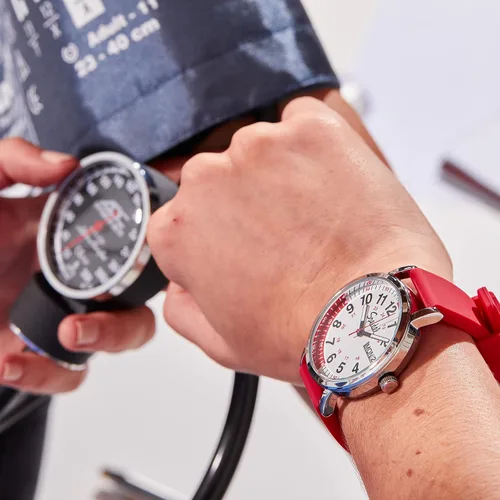 Vista 5 de Speidel Scrub Watch Pulsómetro 30 V2 Pulsómetro de sombra de pulso cuadrantes, enfermeras, médicos, profesionales médicos, estudiantes, hombres