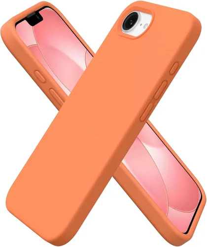 Vista 23 de ORNARTO Funda compatible con iPhone 16e de 6.1 pulgadas (2025), silicona líquida de 3 capas cubierta completa de goma de gel suave, funda protectora