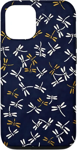 Vista 28 de Dragonflies Pattern Japanese Tombo Akitsu Case for iPhone 17