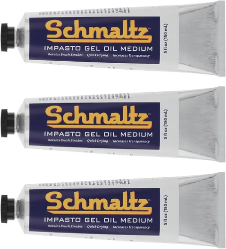 Vista 8 de Schmaltz Artist Oil Impasto Gel - Tubo mediano de 5.1 fl oz, gel Impasto de secado rápido para aumentar el brillo y el volumen y mejorar