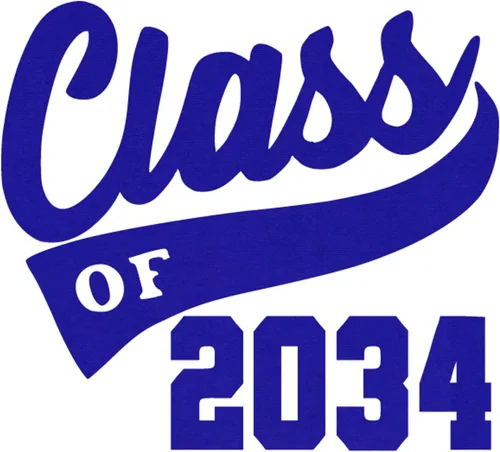 Vista 19 de Adhesivo de graduación para planchar en la clase de 2034, calcomanía para camiseta de secundaria, parche de graduación HTV para graduados