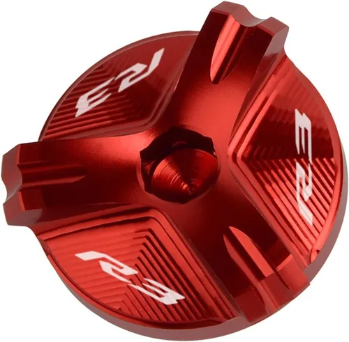 Vista 17 de Tapa de tapón de llenado de aceite de motor CNC para motocicleta, compatible con Yamaha YZF R1 R3 R6 YZFR1 1998-2020 YZFR3 2015-2021 YZFR6 YZFR6S R1