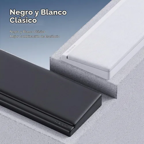 Vista 7 de Hagibis Soporte para reposamuñecas para teclado con funda de almacenamiento de partición de escritorio, espuma viscoelástica suave ergonómica, base