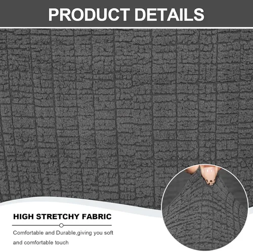 Vista 82 de Eco-Ancheng Funda para silla Wingback, 2 piezas, respaldo de ala, fundas de elastano para sillón con respaldo de ala, fundas para sillón con parte