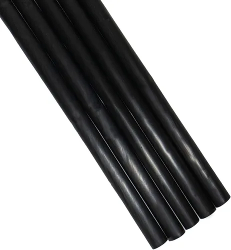 Vista 4 de Paquete de 250 pajitas de plástico sin envolver sin BPA para batidos y Boba (color negro, 8.5 x 0.50 pulgadas)