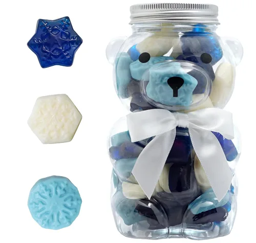 Vista 7 de Bear Necessities Osos Gominosos en Frasco de Oso - Lindo Lazo, Caramelos Gomosos Envasados a Mano, Regalo - Elaborados y Hechos en los EE. UU.