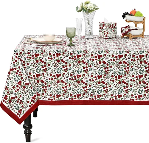 Vista 364 de Ridhi Mantel cuadrado con estampado de bloques de mano de caléndula ámbar