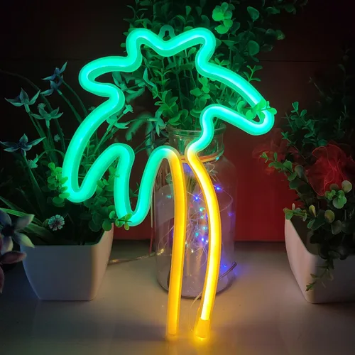 Vista 9 de JYWJ Letrero de neón, USB o pilas AA de 3, luces de neón LED, decoración de pared de escritorio, para varias fiestas, decoración de locales