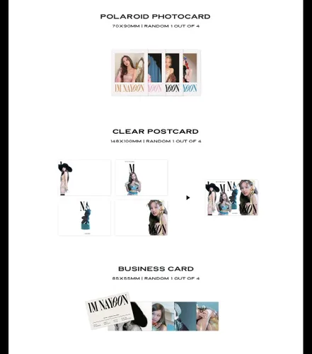 Vista 4 de Dreamus NAYEON TWICE - IM NAYEON 1st Mini álbum+Beneficio de preventa+Póster plegado+Juego de tarjetas fotográficas adicionales (YEON ver.), 8.268 x