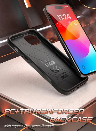 Vista 6 de Poetic Neon MagPro - Funda diseñada para iPhone 15 5G de 6.1 pulgadas, [compatible con MagSafe] de doble capa, resistente, resistente, a prueba