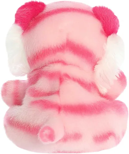 Vista 5 de Aurora® Adorable animal de peluche Palm Pals™ Pink Tiger™, divertido peluche coleccionable para niños y adultos, perfecto para decorar habitaciones