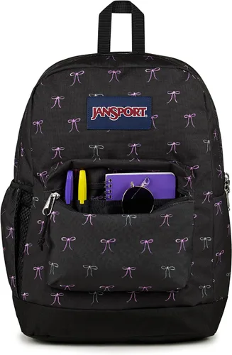 Vista 7 de JanSport Cross Town Plus - Mochila con compartimento principal grande, bolsillo lateral para botella de agua, funda acolchada para laptop de 15