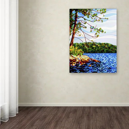 Vista 3 de Trademark Fine Art View From Mazengah by Mandy Budan - Colgante de pared, 14 x 19 pulgadas