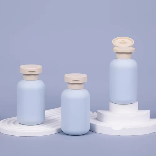 Vista 3 de ASEVAT Botella de plástico exprimible de 3.4 onzas para loción, recipiente vacío de plástico para champú y acondicionador, botellas de plástico