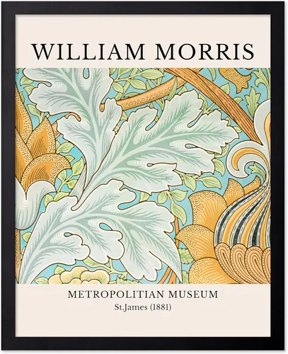 Vista 64 de Poster Master Impresión Vintage del Ladrón de Fresas - Póster Retro de William Morris - Arte de Patrón Floral - Regalo para Hombres y Mujeres