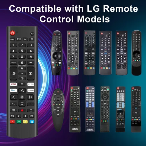 Vista 2 de (Pack of 2) for LG Smart TV Remote Control Replacement Universal Remote Compatible with All LG LCD LED OLED UHD HDTV 3D 4K Smart TV Models - Easy