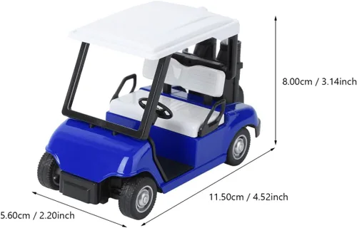 Vista 4 de IMIKEYA Carrito de golf: Carro de golf modelo de metal fundido a presión Mini 1:20 Escala Carro de golf Modelo de carrito de golf Carro de golf