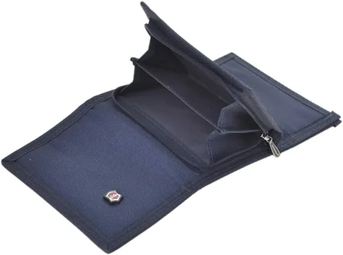 Vista 7 de TOPTIE Billetera triple para hombre, estilo casual, con 7 ranuras para tarjetas de crédito, capacidad extra, Negro