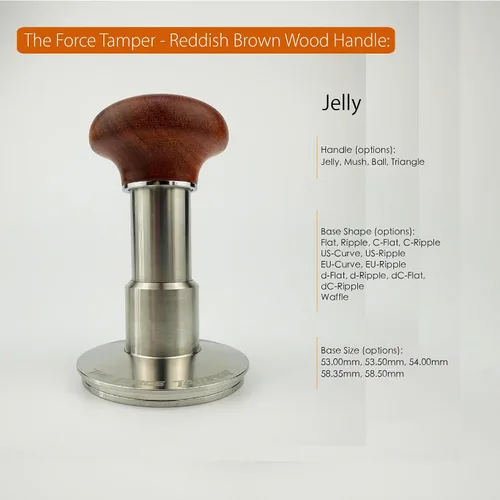 Vista 2 de The Force Tamper – Tamper de café de impacto automático – presión de contorno ajustable y juego de gofres de autolelación