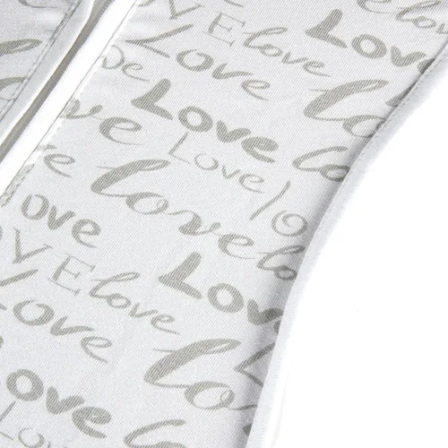Vista 4 de Woombie Baby Air Nursery Swaddling Mantas para bebés, Gris/Blanco