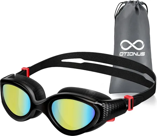 Vista 10 de Gafas de natación para adultos, antiniebla, anti rayos UV, sin fugas, visión clara, gafas de natación para hombres y mujeres, unisex