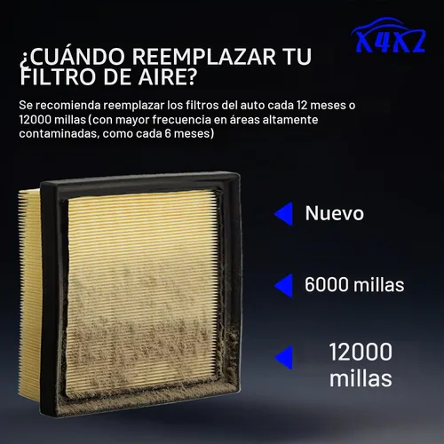 Vista 6 de Filtro de aire de motor para Subaru Impreza Crosstrek Ascent Forester Outback WRX 16546AA16A 2017-2024